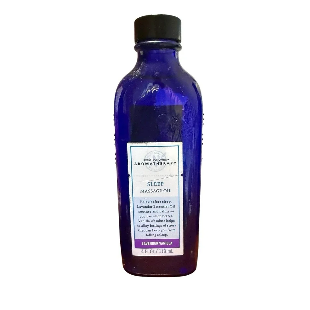 Bath & Body Works Aromatherapy Sleep Massage Oil 4 oz Lavender Vanilla